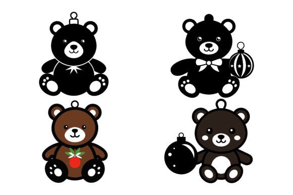 Baby Shower Teddy Bear Icon Bundle