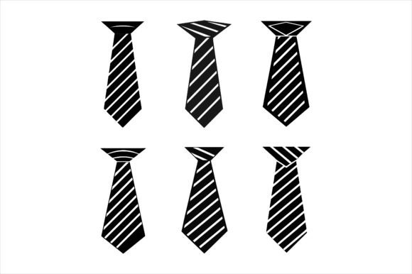 Classic Necktie Silhouette Icon Bundle: A Graphic Designer’s Take