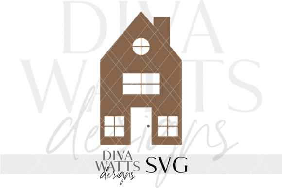 House Silhouette SVG for Crafts and Graphics