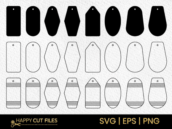 Retro Motel Keychain Template Svg Bundle