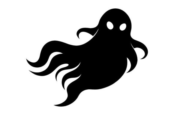 Spooky Ghost Silhouette Vector