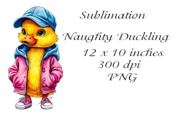 Sublimation of the Naughty Duckling PNG: A Graphic Design Perspective