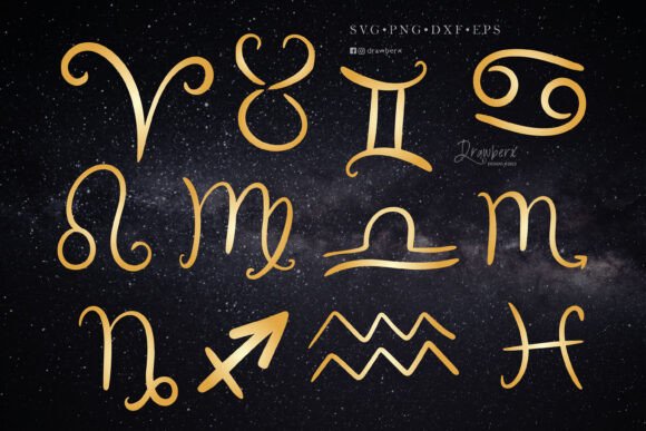 Zodiac Graphics for Crafts